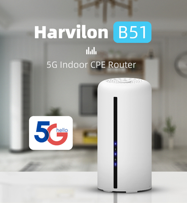 Bộ định tuyến CPE 5G băng tần kép NSA SA WiFi 6 với khe cắm thẻ Nano SIM cho mạng 5G 4G 3.0 Gbps
