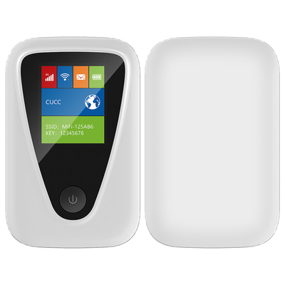 Bộ định tuyến WiFi di động đã mở khóa màu đen trắng 4G với thẻ SIM