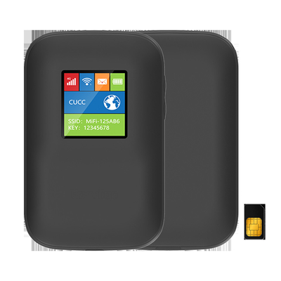 Bộ định tuyến 4G di động 2700mAh-3000mAh với màn hình đen được mở khóa