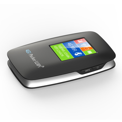 Bộ định tuyến 4G di động điểm phát sóng WIFI bỏ túi 3000mAh với màn hình đen được mở khóa