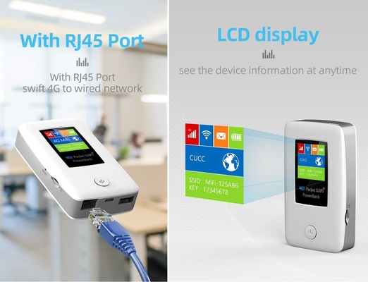 Hỗ trợ bộ định tuyến WiFi di động 4G Pocket WIFI Hotspot Hỗ trợ VPN mở với khe cắm SIM