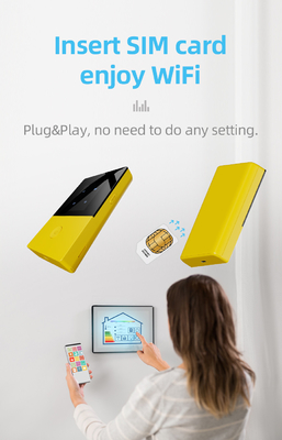 Bộ định tuyến di động 3G di động 4G Bộ định tuyến WiFi bỏ túi Xe có khe cắm thẻ sim