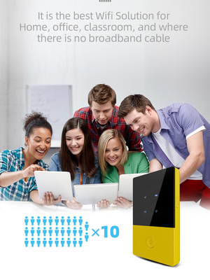 Bộ định tuyến di động 3G di động 4G Bộ định tuyến WiFi bỏ túi Xe có khe cắm thẻ sim