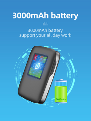 2700mAh-3000mAh Bộ định tuyến 4G Lte MiFi 150Mbps Điểm phát sóng WiFi di động 4G 15 thiết bị có màn hình LCD