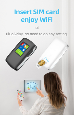 Bộ định tuyến MiFi không dây 3000mAh 4G LTE Điểm phát sóng Wi-Fi với màn hình LCD băng tần quốc tế